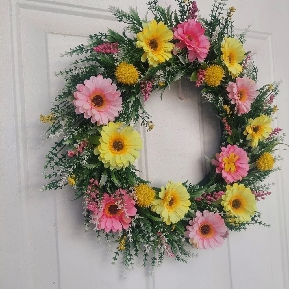 HANDMADE spring wreath
